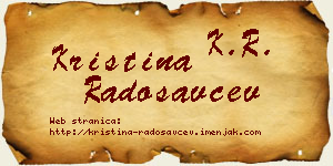 Kristina Radosavčev vizit kartica